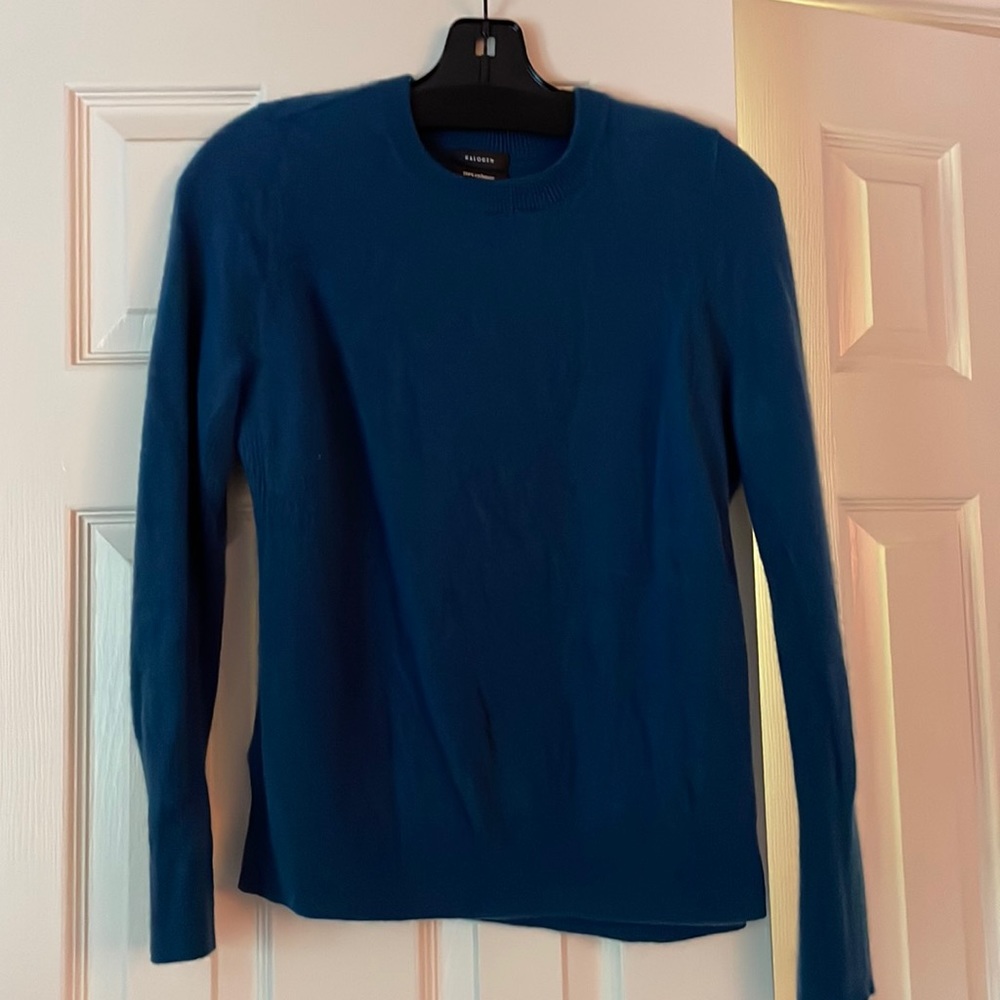 Blue cashmere sweater
